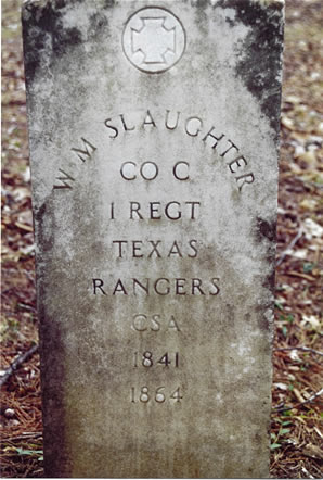 Pvt W M Slaughter Grave